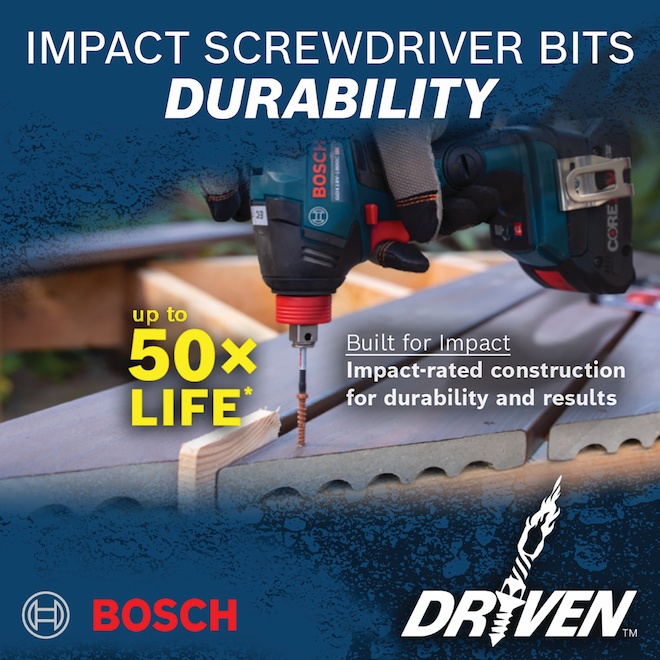 Bosch Steel Impact Driver Bits - 40-Pieces Set - Case