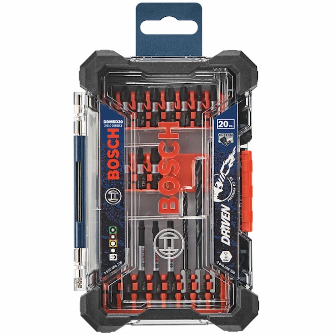 Bosch Impact Drill Driver Bit Set Steel 20 Pieces DDMSD20 RONA