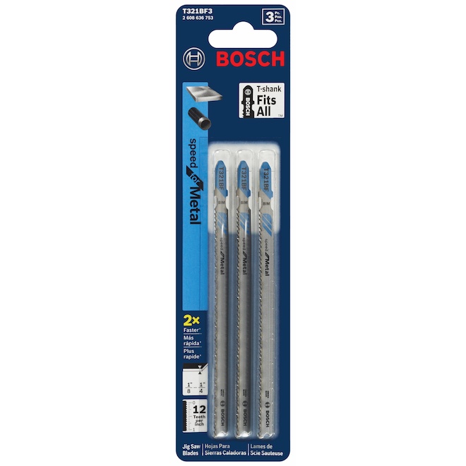 Bosch 3-Piece T-Shank Bi-Metal Jigsaw Blade Kit