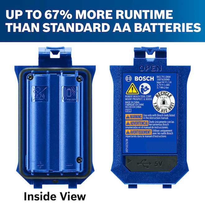 Bosch Laser Lithium Battery 3.7 V 1 Ah