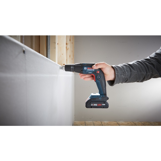 Visseuse plaquiste Bosch 18 V sans balai 1/4 po hexagonal avec Xtend Drive, outil seulement