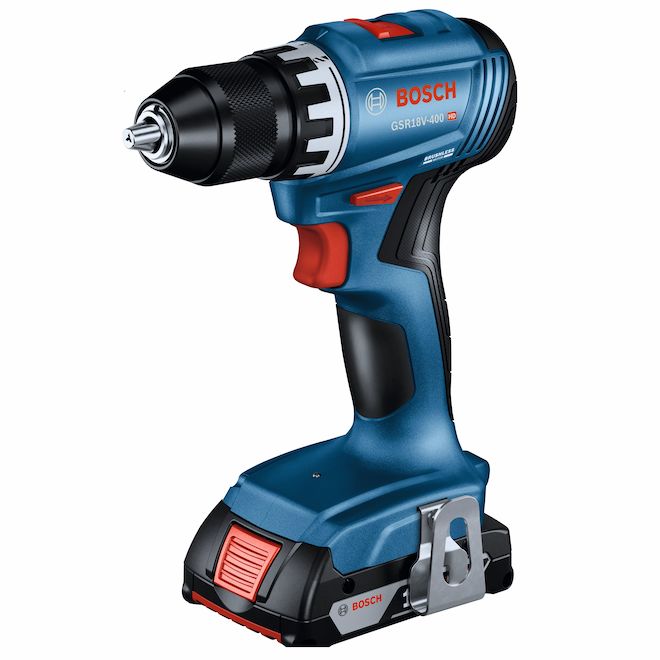 Bosch 18 V Compact Brushless 1/2-in Drill/Driver Kit with 2 SlimPack Batteries