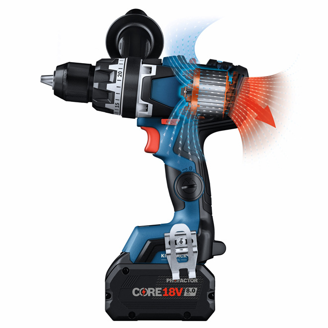 Bosch Profactor Hammer Drill/Driver Brushless 18 V 1/2-in Connected-Ready - Bare Tool Only