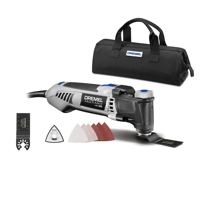 Dremel Multi-Max 3.5 A Variable Speed Corded Oscillating Multi-Tool Kit w/ Accessories and Storage Bag