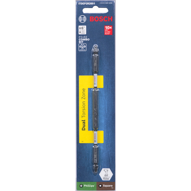 Bosch Impact Tough 6-in Hex Double Ended Driver Bits
