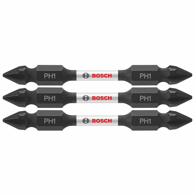 Bosch Impact Tough 3-Pack #1 2.5-in Hex Double Ended Driver Bits