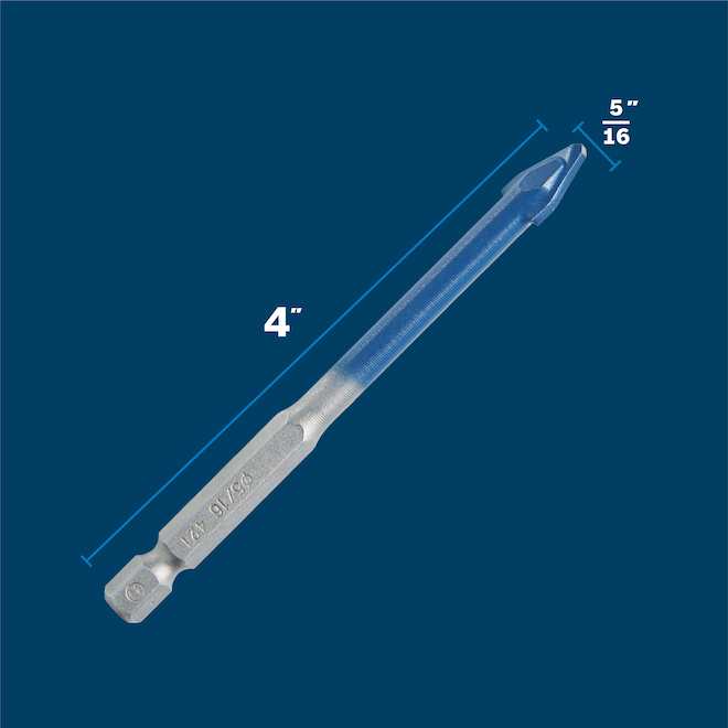 Bosch Porcelain Tile Bit with Carbide Arrow Tip 4 x 5/16-in