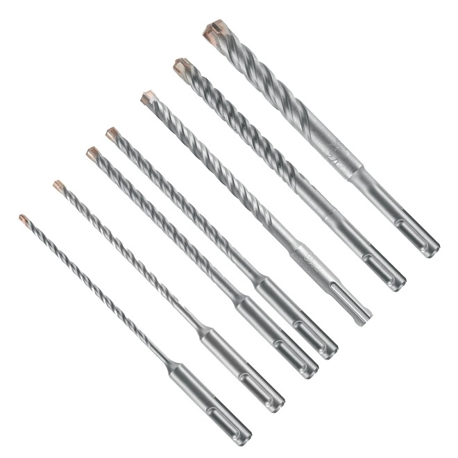 Bosch 7-Pack 6-in Bulldog Tough Rotary Hammer Bit