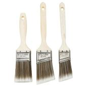 Rona Paint Brush Set - Polyester - Wood Handle - 3 Per Pack
