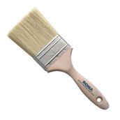 Straight Paint Brush - Natural and Polyester Blend - Wooden Handle - 3-in W
