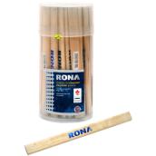 Crayons de charpentier Rona, bois naturel, paquet de 40, 7 po