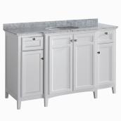 Nordic Canada Meuble-Lavabo Ronnda 24 po. W x 33 po. H x 18 po. D en Chêne  Givré Avec Comp