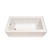 Technoform Plenitude Bathtub with Left-Hand Drain - 31-in x 60-in - Acrylic - White