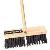 Rona X-Pert Push Broom - Outdoor Use - PVC Fibre Bristles - 14-in W Head x 54-in L Handle