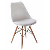 Chaise de salle à manger, 48 x 53,5 x 85 cm, blanc