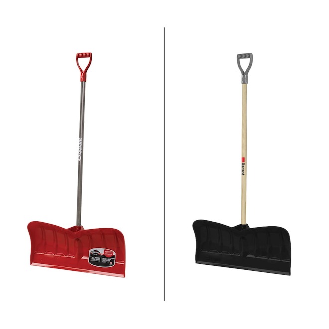Garant Lightweight Snow Shovel 26-in in  Red or Black Poly