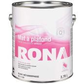 Peinture d'intérieur à plafond RONA, latex, 3,78 l, blanc métamorphose