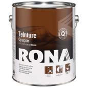 Teinture d'extérieur pour bois Rona, opaque, base blanche, 3,78 l