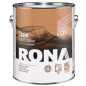 Rona Exterior Solid Wood Stain - White - Water-Based - Opaque - 3.78-L