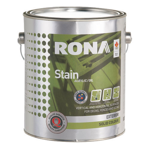 RONA Stain &quot;Solid Finish&quot; Exterior Hybrid Stain RONA