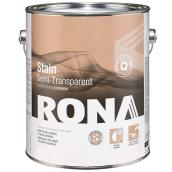 Rona Exterior Wood Stain - Semi-Transparent - Tinted Base - 3.6 L