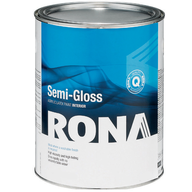 Rona Paint Semi Gloss Finish Interior Acrylic Latex Rona