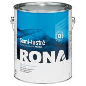 Peinture d'intérieur RONA, latex, 3,7 l, blanc, semi-lustré
