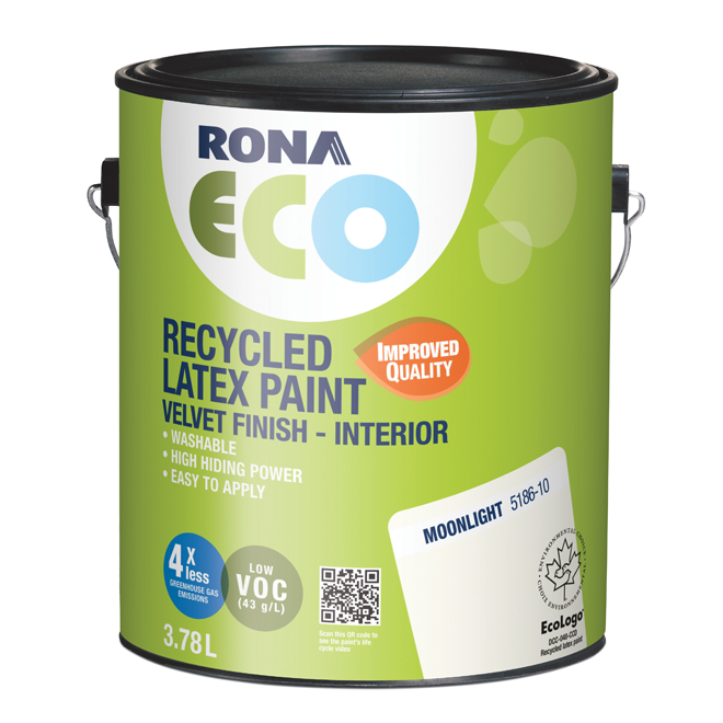 Eco Recycled Interior Paint - Moonlight - 3.78 Litres