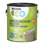 Peinture d'intérieur recyclée RONA ECO, latex, 3,78 l, fini velours, pomme de pin