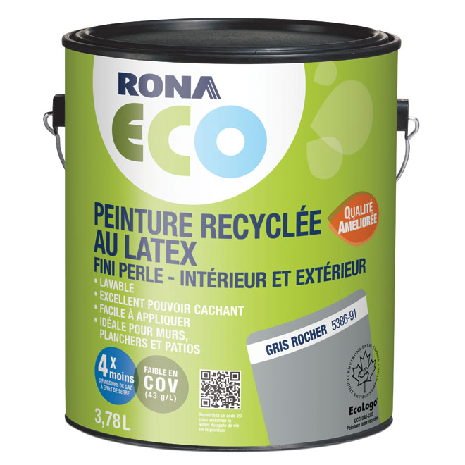 Peinture int/ext recyclée - Gris rocher