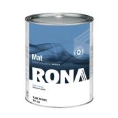 Peinture d'intérieur RONA, latex, 946 ml, fini mat, blanc naturel
