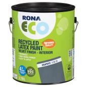 Recycled Latex Paint - Velvet Finish - Graphite - 3.78 L