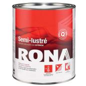 Peinture extérieure au latex, 927 ml, blanc, semi-lustré