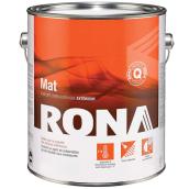 Peinture extérieure, latex acrylique, 3,7 l, blanc, mat