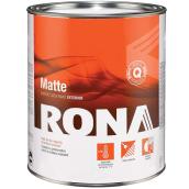 Rona Exterior Acrylic Latex Paint - Mildew Resistant - Matte - Medium Base - 899 ml
