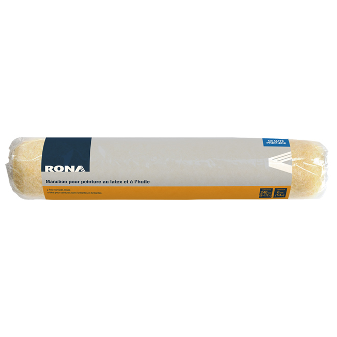 Manchon de rechange Rona, mélange polyester et nylon, centre de plastique, 6 mm, 9 1/2 po l.