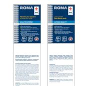 Mini manchon de rechange Rona, tout usage, tissu à rayures dorées, 6 po l.