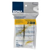 Mini manchon de rechange Rona, tissu sans peluche, 4 po l., paquet de 2