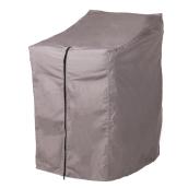 Housse pour chaise de patio, polyester, gris