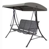 3-Seat Swing with Sun Shade - Manhattan - Grey