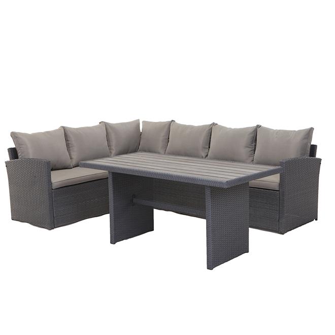 3 Piece Outdoor Furniture Taupe Rona, Black And White Patio Furniture Canada