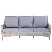 Sofa pour patio Parkview par Allen + Roth, 3 places, gris