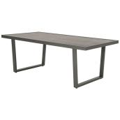 Allen + Roth Brokking Dining Table - Steel - Grey - 31 1/2-in x 26-in x 55-in
