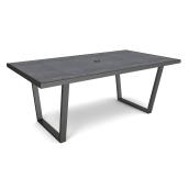 Allen + Roth Brokking Steel Rectangle Dining Table