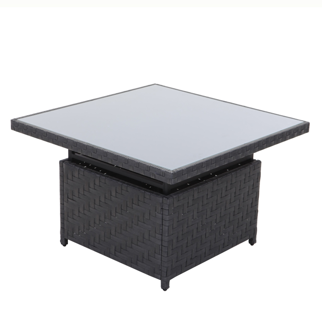 Allen + Roth Dartford Square Wicker Outdoor Coffee Table (40.16in W x