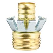 Raccord mâle à clavettes pour boyau d'arrosage, laiton, 5/8"