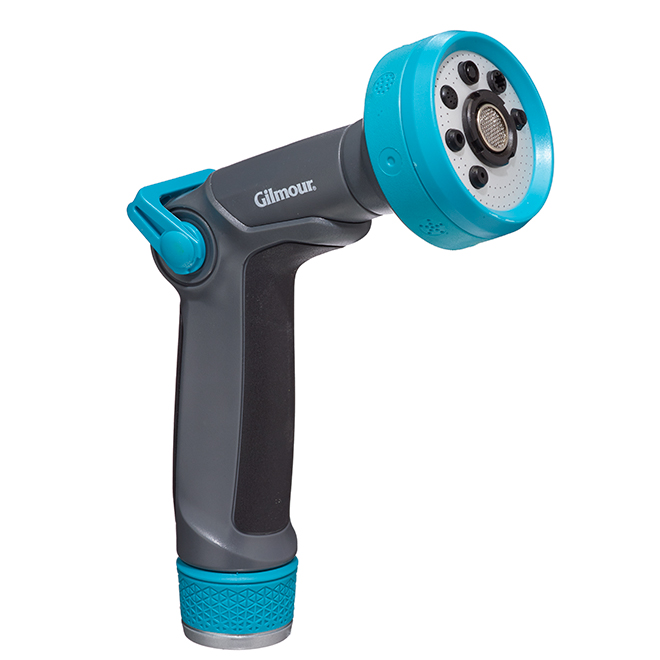 GILMOUR Adjustable Water Spray Gun - Thumb Control - Aqua 838122-5001 ...