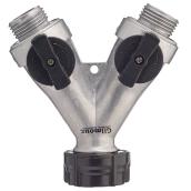 Y Connector - Dual shut-off valve