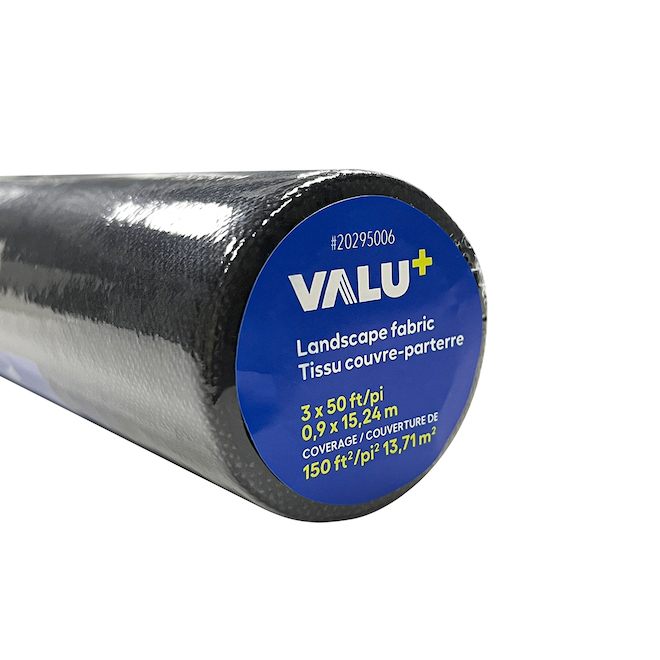 VALU+ Landscape Fabric 3 x 50-ft in Black Polypropylene - 150-ft²