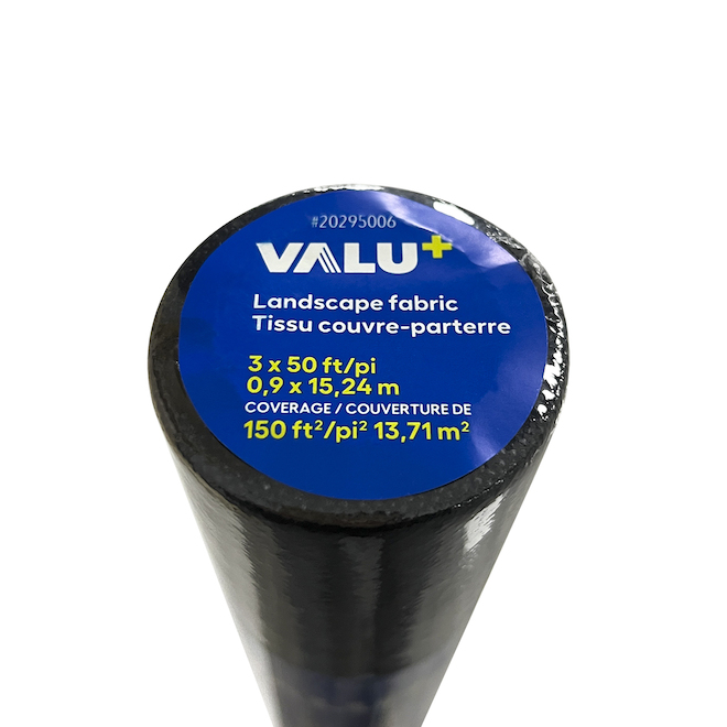 VALU+ Landscape Fabric 3 x 50-ft in Black Polypropylene - 150-ft²